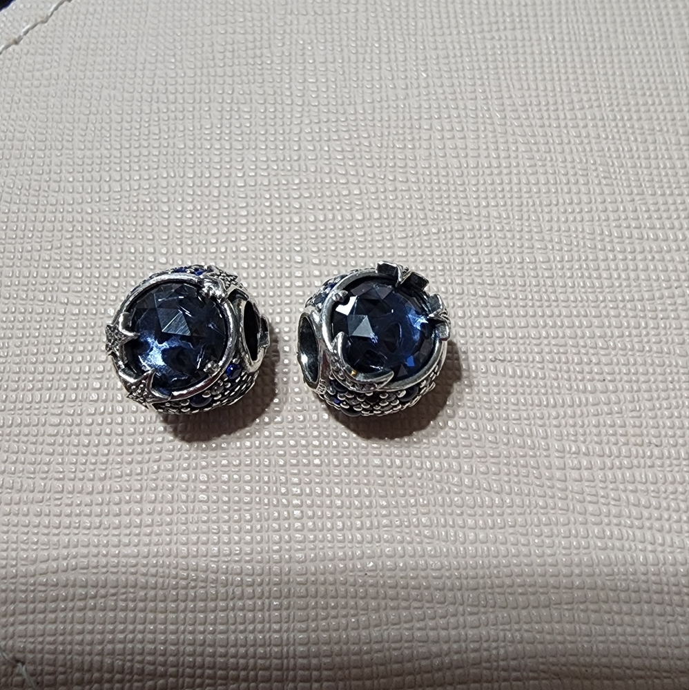 Celestial blue sparkling stars